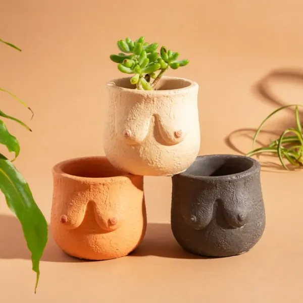 Pots & Jardinières^Sélectionné par Fleux Pot Boob - 8 X O 8 Cm - Couleur Aleatoire