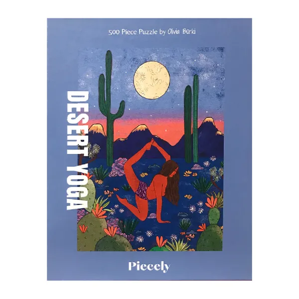 Puzzles^Piecely Puzzle Desert Yoga By Olivia Burki - 500 Pieces
