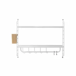 Etagères^String Furniture Rangement Mural Bathroom - 58 X 50 X 20 Cm - Blanc