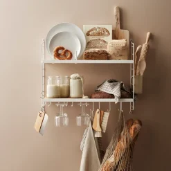 Etagères^String Furniture Rangement Mural Kitchen - 58 X 50 X 20 Cm - Blanc