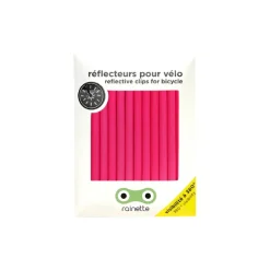 Loisirs D'extérieur^Rainette Reflecteurs Pour Rayons De Velo - Rose Fluo