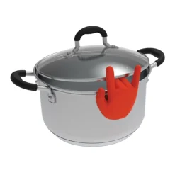 Ustensiles De Cuisine^Sélectionné par Fleux Repose-Cuillere & Porte-Couvercle Casserole Rock Hand - Main Rouge
