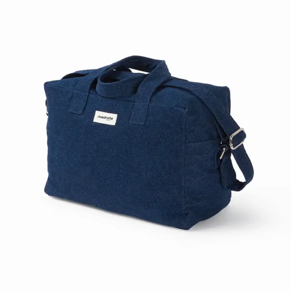 Sacs & Cabas^Rive Droite Paris Sac Sauval City Bag En Coton Recycle - Denim Brut