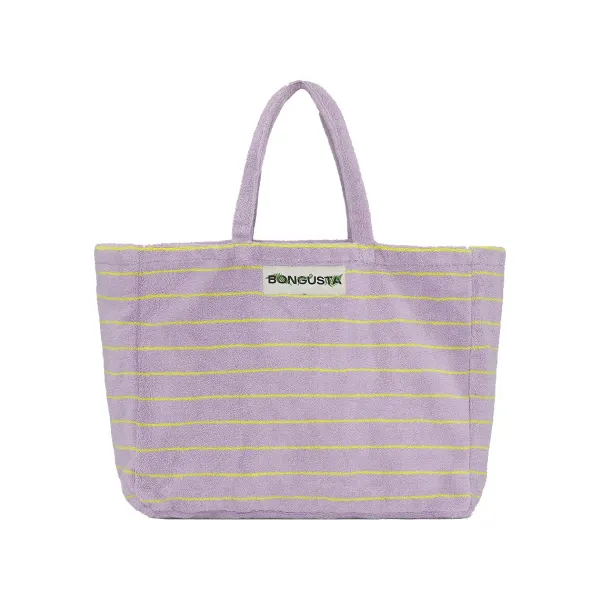 Sacs & Cabas^Sélectionné par Fleux Sac Weekend A Rayures - Lilac & Neon Yellow