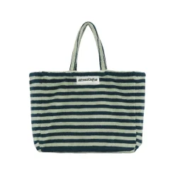 Sacs & Cabas^Sélectionné par Fleux Sac Weekend A Rayures - Sea Foam & Deep Teal