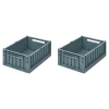 Paniers & Boîtes^Liewood Set De 2 Caisses Weston M - Bleu Baleine
