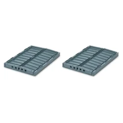 Paniers & Boîtes^Liewood Set De 2 Caisses Weston M - Bleu Baleine