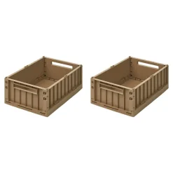 Paniers & Boîtes^Liewood Set De 2 Caisses Weston M - Oat