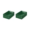 Paniers & Boîtes^Liewood Set De 2 Caisses Weston S - Vert Jardin