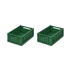 Paniers & Boîtes^Liewood Set De 2 Caisses Weston S - Vert Jardin