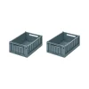 Paniers & Boîtes^Liewood Set De 2 Caisses Weston S - Bleu Baleine