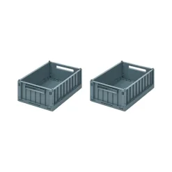 Paniers & Boîtes^Liewood Set De 2 Caisses Weston S - Bleu Baleine