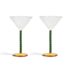Carafes & Verres^&klevering Set De 2 Coupes Perle