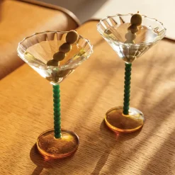 Carafes & Verres^&klevering Set De 2 Coupes Perle