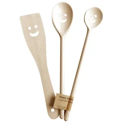 Ustensiles De Cuisine^Sélectionné par Fleux Set De 3 Couverts Happy Spoon - Cuilleres Et Spatule Bois