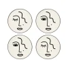 Sets De Table & Dessous De Verre^Sélectionné par Fleux Set De 4 Dessous De Verre Face Blanc
