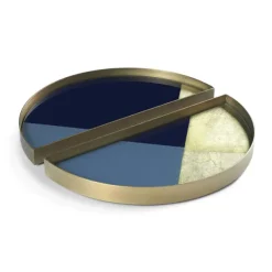 Plats & Plateaux^Ethnicraft Set De 2 Mini Plateaux Geometriques Half Moon