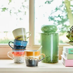 Tasses & Mugs^HK Living Set De 4 Tasses Americano 70'S Pegasus En Ceramique
