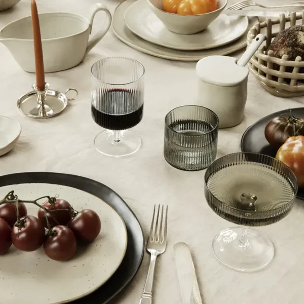 Carafes & Verres^Ferm Living Set De 2 Verres A Champagne Ripple Transparent