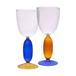 Carafes & Verres^Sélectionné par Fleux Set De 2 Verres A Vin Boon Jaune