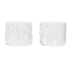 Carafes & Verres^Ferm Living Set De 2 Verres Doodle - Transparent