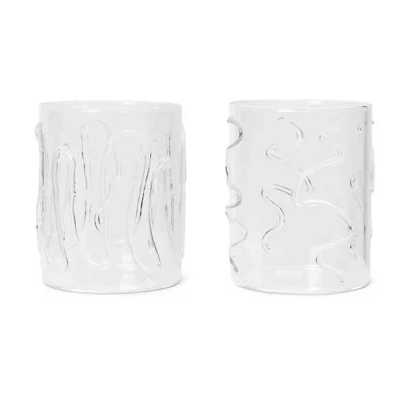 Carafes & Verres^Ferm Living Set De 2 Verres Doodle - Transparent