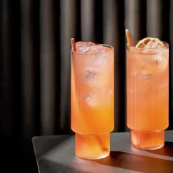 Carafes & Verres^Ferm Living Set De 4 Verres Longs Ripple