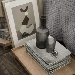 Carafes & Verres^Ferm Living Set De 4 Verres Ripple - Fume Gris