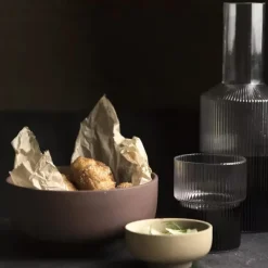 Carafes & Verres^Ferm Living Set De 4 Verres Ripple - Fume Gris