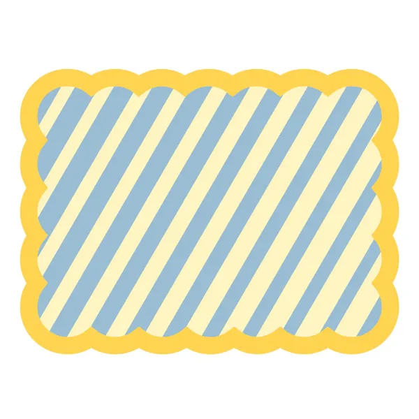 Sets De Table & Dessous De Verre^Fleux Set De Table Biscotti A Rayures - 38 Cm X 48 Cm - Bleu & Jaune