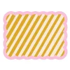 Sets De Table & Dessous De Verre^Fleux Set De Table Biscotti A Rayures - 38 Cm X 48 Cm - Ocre & Rose