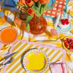 Sets De Table & Dessous De Verre^Fleux Set De Table Biscotti A Rayures - 38 Cm X 48 Cm - Ocre & Rose