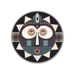 Sets De Table & Dessous De Verre^Pôdevache Set De Table Rond Masque Africain Korowai En Vinyle - O 38 Cm