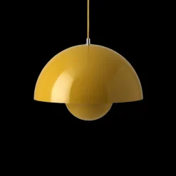 Suspensions^And Tradition Suspension Flowerpot Vp7 - Jaune Moutarde