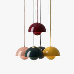 Suspensions^And Tradition Suspension Flowerpot Vp1 By Verner Panton - Gris Beige