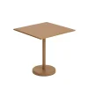 Tables D'extérieur^Muuto Table A Cafe Linear Steel Burnt Orange - 70 X 70 X H 73 Cm