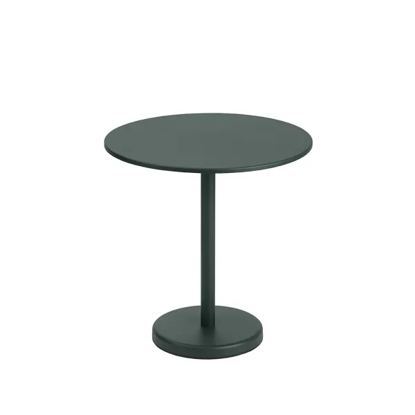 Tables D'extérieur^Muuto Table A Cafe Linear Steel Dark Green - O 70 X H 73 Cm