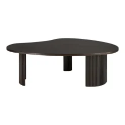 Tables Basses & D'Appoint^Ethnicraft Table Basse Boomerang En Acajou L 85 X L 77 - Marron