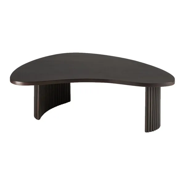 Tables Basses & D'Appoint^Ethnicraft Table Basse Boomerang En Acajou L 125 X L 75 - Marron