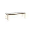 Tables Basses & D'Appoint^Hay Table Basse Kofi Chene Massif & Verre Clair - L 140 X L 50 X H 36 Cm