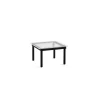 Tables Basses & D'Appoint^Hay Table Basse Kofi Chene Massif Noir & Verre Roseau Clair - L 60 X L 60 X H 36 Cm