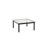 Tables Basses & D'Appoint^Hay Table Basse Kofi Chene Massif Noir & Verre Roseau Clair - L 80 X L 80 X H 36 Cm