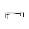 Tables Basses & D'Appoint^Hay Table Basse Kofi Chene Massif Noir & Verre Roseau Clair - L 140 X L 50 X H 36 Cm