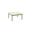 Tables Basses & D'Appoint^Hay Table Basse Kofi Chene Massif & Verre Clair - L 80 X L 80 X H 36 Cm