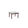 Tables Basses & D'Appoint^Hay Table Basse Kofi Chene Massif Rouge Grange & Verre Clair - L 60 X L 60 X H 36 Cm