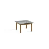 Tables Basses & D'Appoint^Hay Table Basse Kofi Chene Massif & Verre Teinte Gris - L 60 X L 60 X H 36 Cm