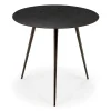 Tables Basses & D'Appoint^Ethnicraft Table Basse Luna - Lava - Noir - O 50 X H 45 Cm