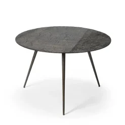 Tables Basses & D'Appoint^Ethnicraft Table Basse Luna - Lava Linear - Whisky - O 65 X H 41 Cm