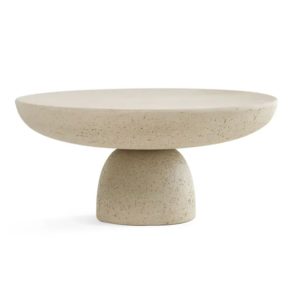 Tables Basses & D'Appoint^Mogg Table Basse Olo - O 70 X H 33 Cm - Ivoire