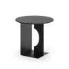 Tables Basses & D'Appoint^Ethnicraft Table D'Appoint Arc En Teck Noir Verni - O 50 Cm